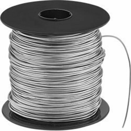 BSC PREFERRED Round Bend-and-Stay Multipurpose 304 Stainless Steel Wire Matte Finish 1/4-lb. Spool 0.015 Dia 8860K11